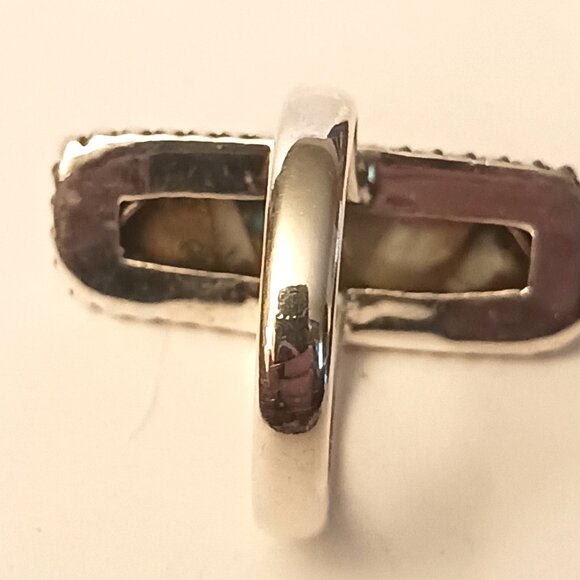 Spiny Oyster Turquoise ring s8.75 (1565) - Picture 3 of 4